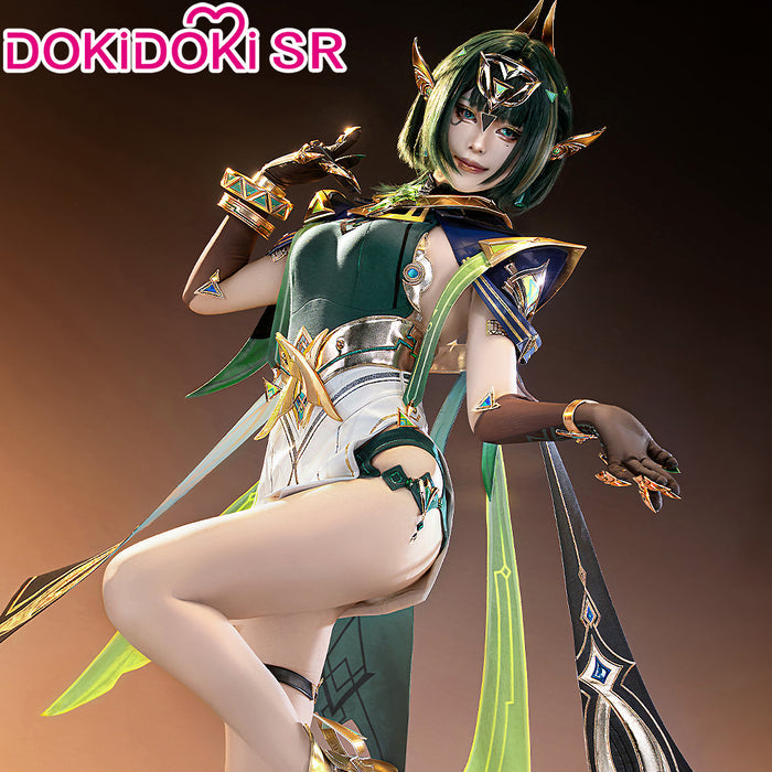 【Size S-3XL】DokiDoki-SR Game Genshin Impact Cosplay Nefer Costume Song of the Welkin Moon Nod Krai Halloween