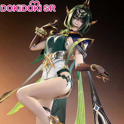 【Size S-3XL】DokiDoki-SR Game Genshin Impact Cosplay Nefer Costume Song of the Welkin Moon Nod Krai Halloween