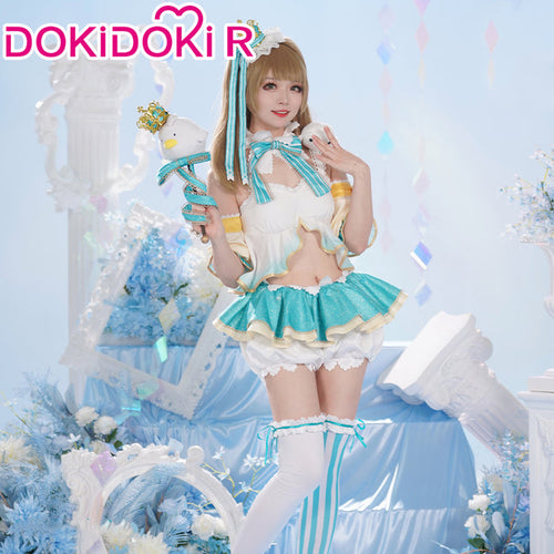 【Size XS-2XL】DokiDoki-R Anime LoveLive! School Idol Project Cosplay Kotori Minami Costume Idol Project Snow Type