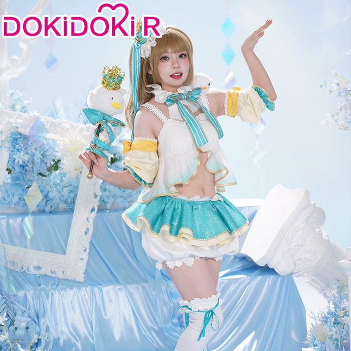 【Size XS-2XL】DokiDoki-R Anime LoveLive! School Idol Project Cosplay Kotori Minami Costume Idol Project Snow Type