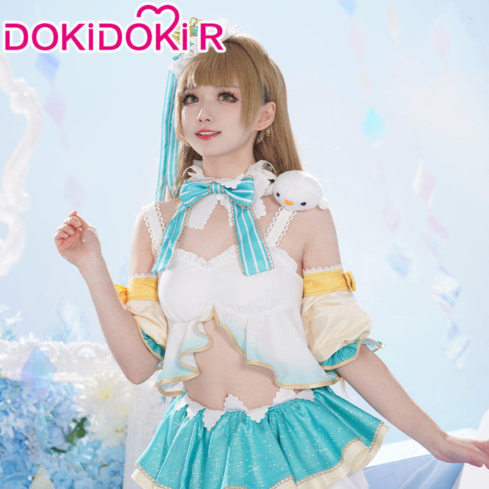 【Size XS-2XL】DokiDoki-R Anime LoveLive! School Idol Project Cosplay Kotori Minami Costume Idol Project Snow Type