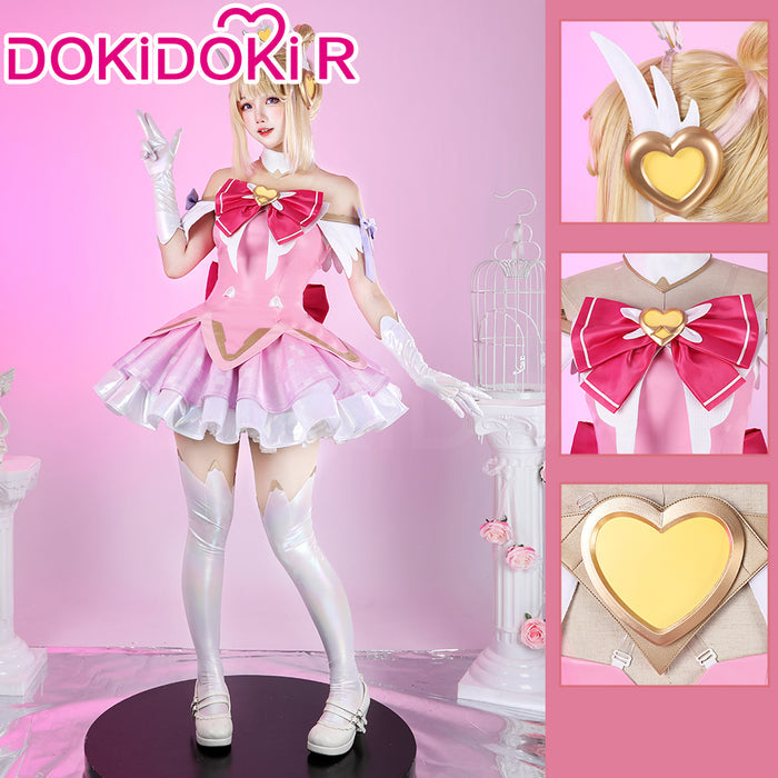 【Size XS-2XL】DokiDoki-R Game Cosplay Costume Magical Girl Fight Suit