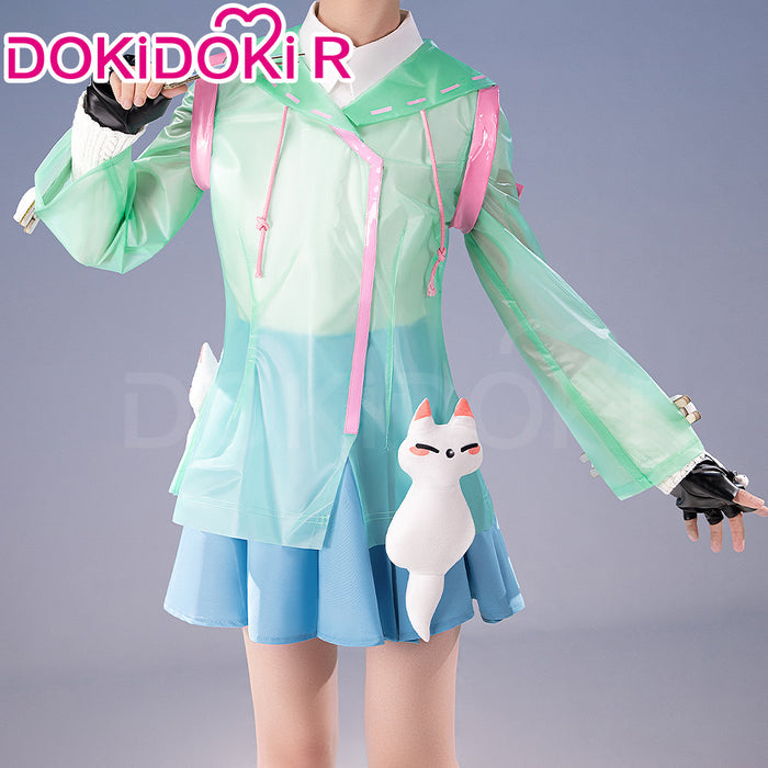 【Size XS-2XL】DokiDoki-R Game Cosplay Costume Rainy Day Green Costume