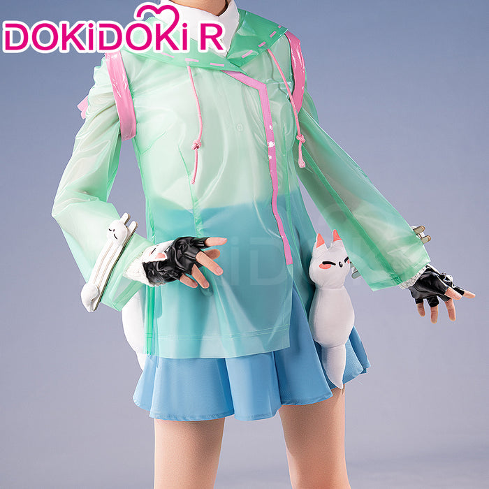 【Size XS-2XL】DokiDoki-R Game Cosplay Costume Rainy Day Green Costume