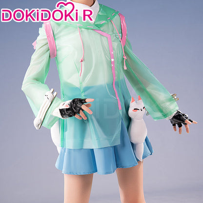 【Size XS-2XL】DokiDoki-R Game Cosplay Costume Rainy Day Green Costume