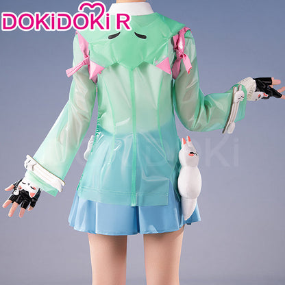 【Size XS-2XL】DokiDoki-R Game Cosplay Costume Rainy Day Green Costume