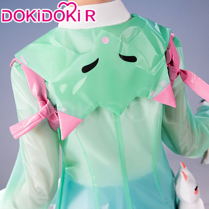【Size XS-2XL】DokiDoki-R Game Cosplay Costume Rainy Day Green Costume
