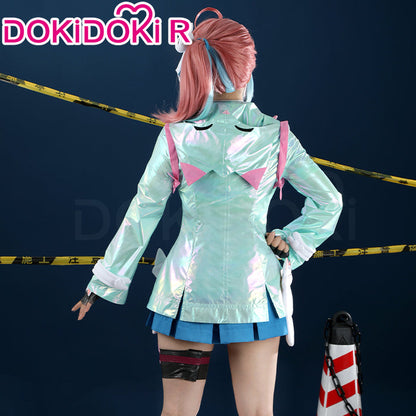 【Size XS-2XL】DokiDoki-R Game Cosplay Costume Rainy Day Raincoat Green