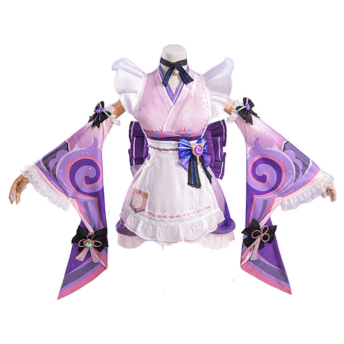 【Size XS-2XL】DokiDoki-R Game Genshin Impact Cosplay Yumemizuki Mizuki Costume Inazuma