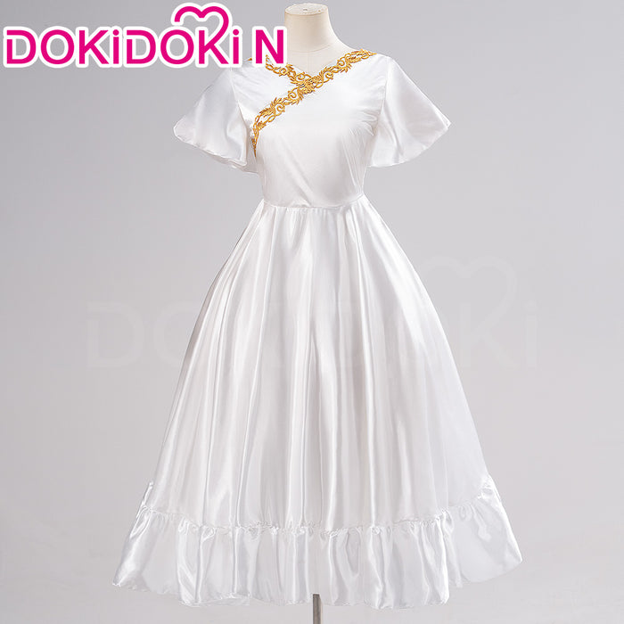 【Size XS-3XL】DokiDoki-N Anime Cosplay Feern Party Costume White Dress