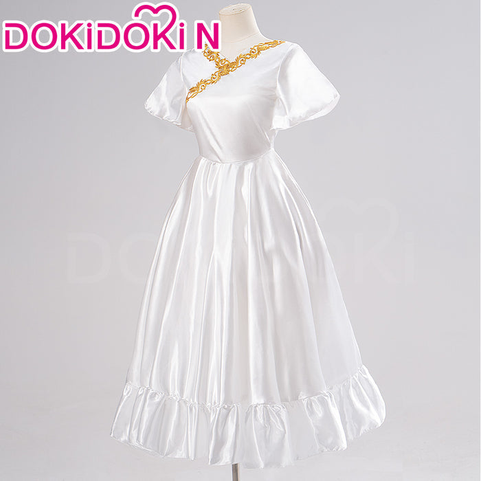 【Size XS-3XL】DokiDoki-N Anime Cosplay Feern Party Costume White Dress