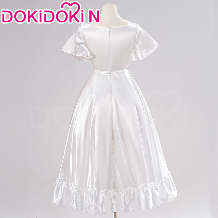 【Size XS-3XL】DokiDoki-N Anime Cosplay Feern Party Costume White Dress