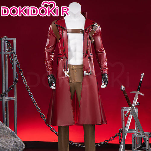 【Size XS-3XL】DokiDoki-R Game Anime Cosplay Costume Red