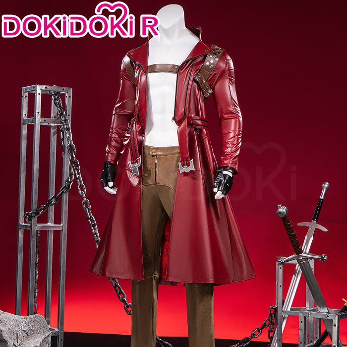 【Size XS-3XL】DokiDoki-R Game Anime Cosplay Costume Red