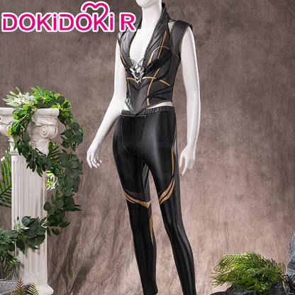 【Size XS-3XL】DokiDoki-R Game Cosplay Black Suit Two-Piece Leather Jacket