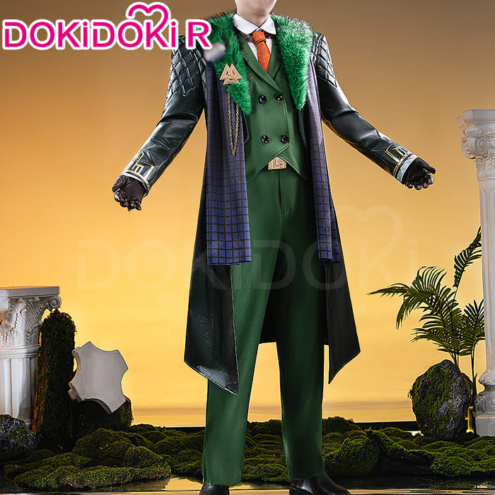 【Size XS-3XL】Dokidoki-R Game Cosplay Costume Green Suit Costume Presidential Attire