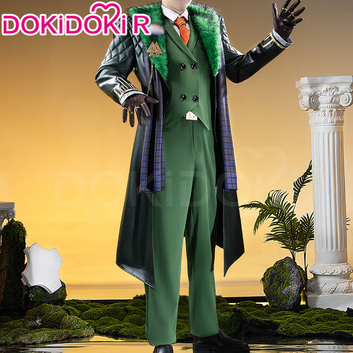【Size XS-3XL】Dokidoki-R Game Cosplay Costume Green Suit Costume Presidential Attire