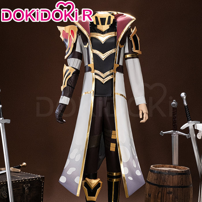 【Size XS-3XL】DokiDoki-R Game Cosplay Male Survivor Costume White Black Suit