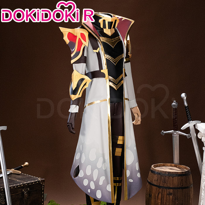【Size XS-3XL】DokiDoki-R Game Cosplay Male Survivor Costume White Black Suit