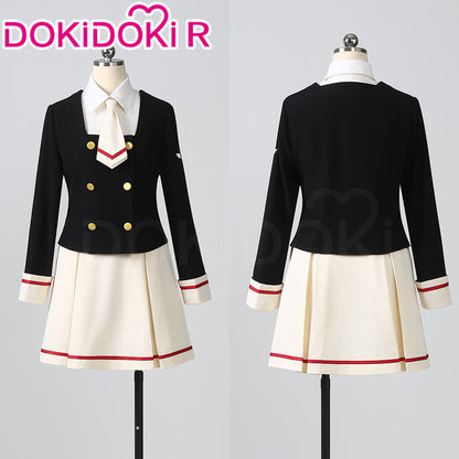 【Size XS-XL】DokiDoki-R Anime Card Captor Sakura Cosplay Middle School Uniform