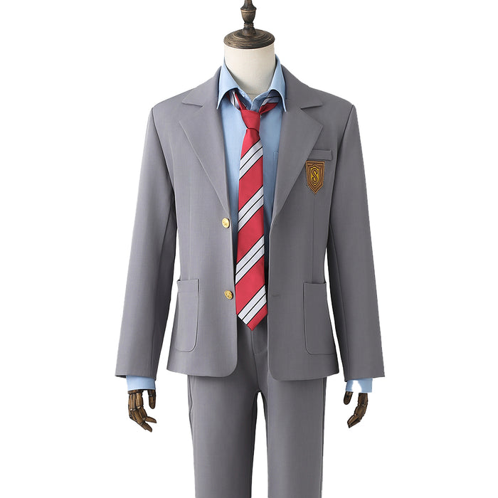 【Size XS-XL】DokiDoki-R Anime Your Lie in April Cosplay Kousei Arima Costume Uniform
