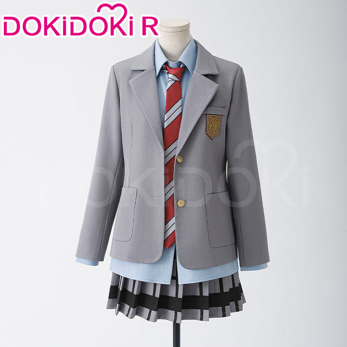 【Size XS-XL】DokiDoki-R Anime Your Lie in April Cosplay Miyazono Kaori Cosplay