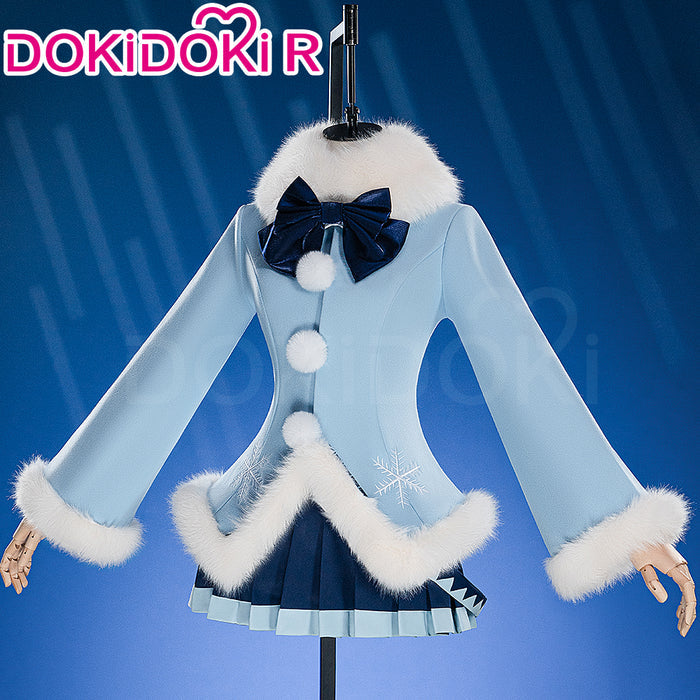 【Size XS-XL】DokiDoki-R Cosplay 2012 Snow Costume Blue Dress Gown