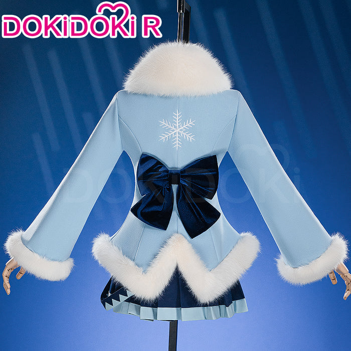 【Size XS-XL】DokiDoki-R Cosplay 2012 Snow Costume Blue Dress Gown
