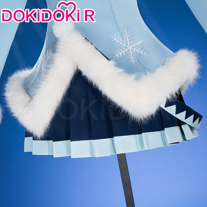 【Size XS-XL】DokiDoki-R Cosplay 2012 Snow Costume Blue Dress Gown