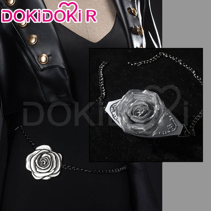 【Size XS-XL】DokiDoki-R Game Cosplay Costume Black Jumpsuit
