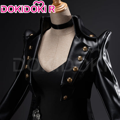 【Size XS-XL】DokiDoki-R Game Cosplay Costume Black Jumpsuit