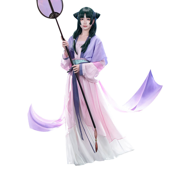 【US LOCAL SHIPPING 】【Size XS-3XL】DokiDoki-SR Anime The Apothecary Diaries Cosplay Maomao Costume / Wig Mao Mao MOON FAIRY