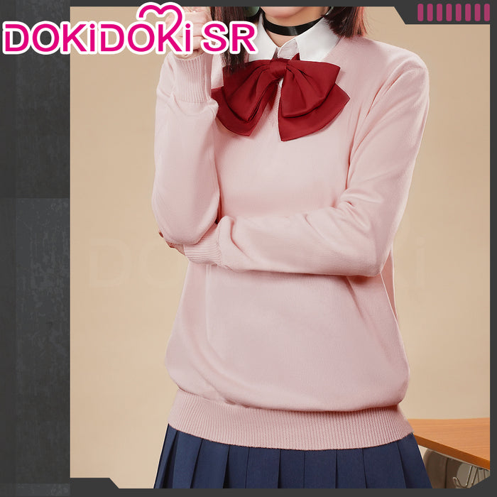 【US/EU LOCAL SHIPPING】Dokidoki-SR Anime DDD Cosplay Pink Uniform Costume / Wig Female
