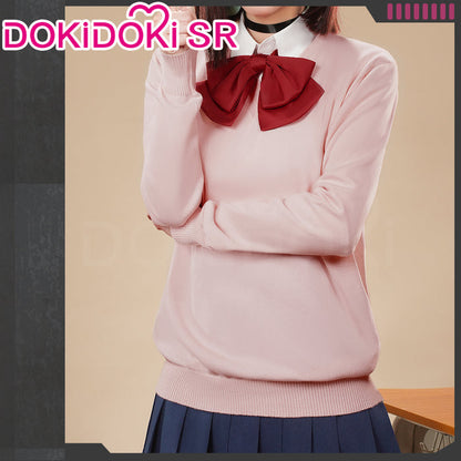 【US/EU LOCAL SHIPPING】Dokidoki-SR Anime DDD Cosplay Pink Uniform Costume / Wig Female