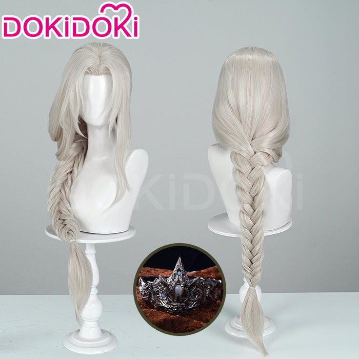 【Wig Ready For Ship】DokiDoki Game Dark Souls III Cosplay Firekeeper Wig / Eye Mask